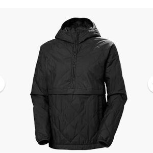Black Quilted Hooded Jacket by Helly Hansen